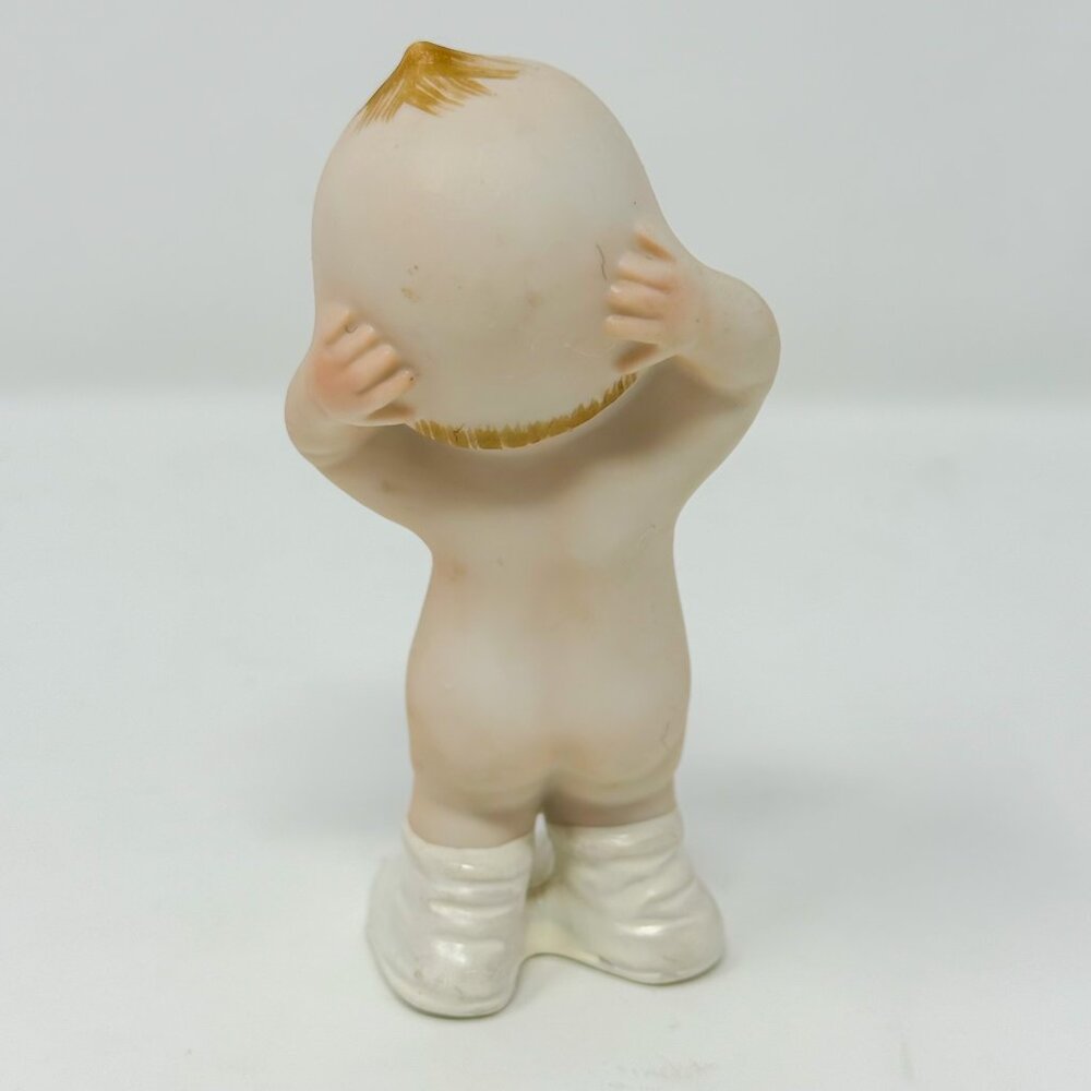 Lot of 4 Vintage Bisque Porcelain Kewpie Dolls Curio Cabinet-Ready Heirloom - Picture 11 of 15